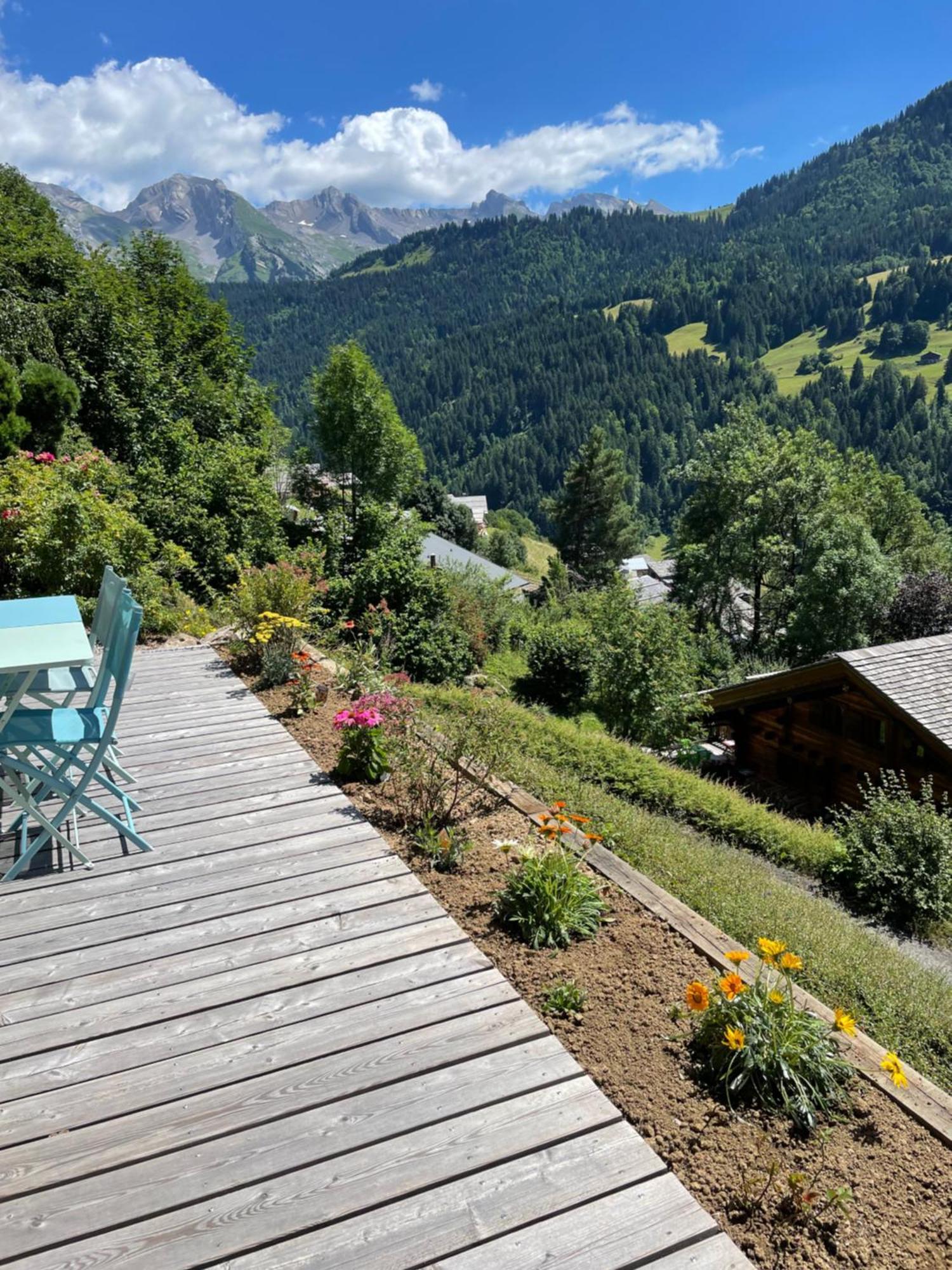 Ferienwohnung La Marmotte Qui Papote Le Grand-Bornand Exterior foto