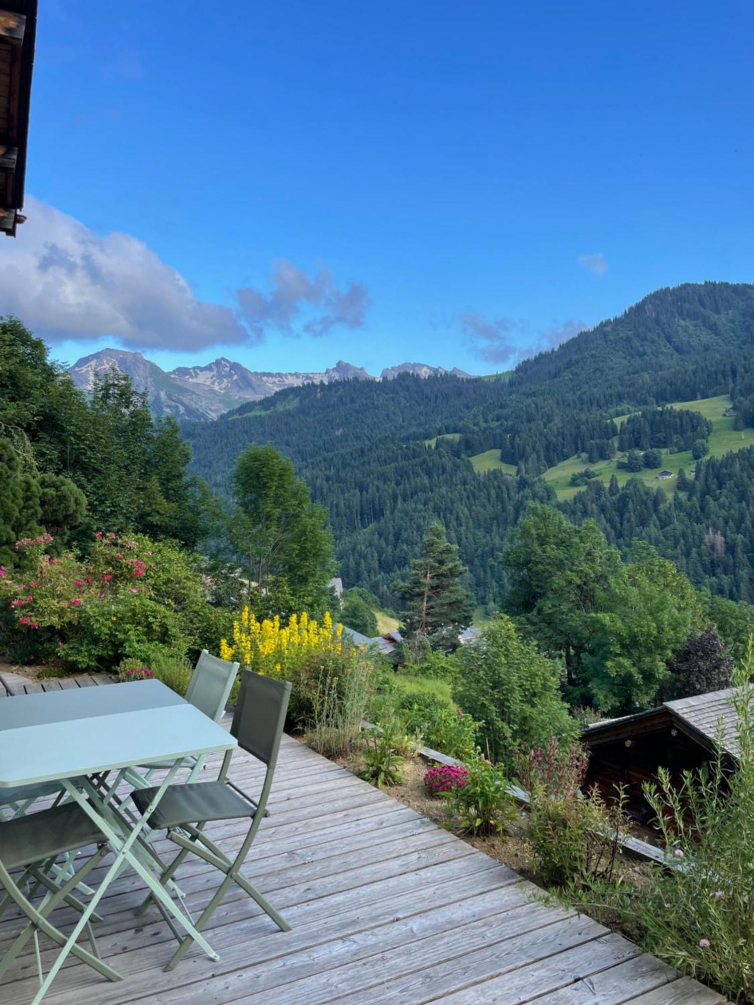 Ferienwohnung La Marmotte Qui Papote Le Grand-Bornand Exterior foto